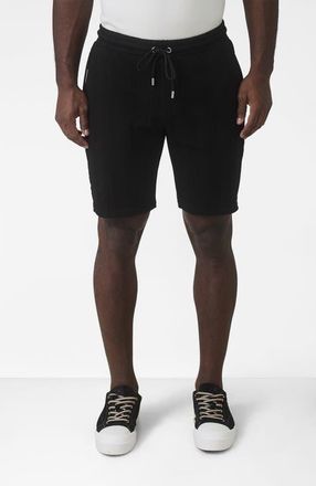 Mauvais Tanami Textured Stretch Slim Shorts in Black at Nordstrom, Size 38