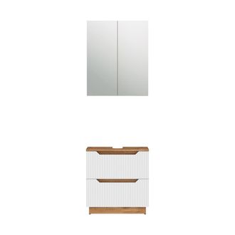 Vicco Conjunto De Muebles De Ba&ntilde;o Lotta, Blanco, 2 Piezas, Vicco