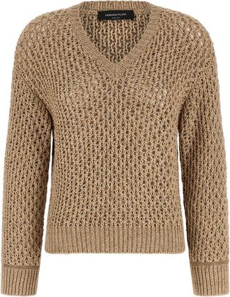 Fabiana Filippi Brown Moulin Wool Sweater