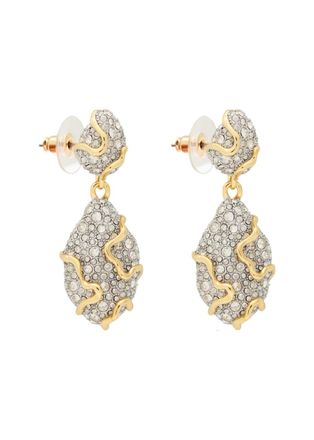 Alexis Bittar Alexis Bittar Solanales Pav&eacute; 14kt Gold-plated Drop Earrings - Silver - One Size