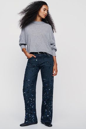 AG - Adriano Goldschmied Adria Low Rise Wide Leg Jeans