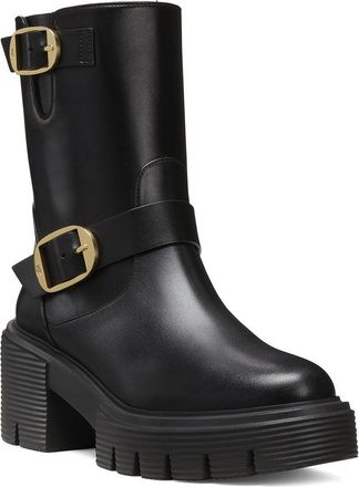 Stuart Weitzman Soho Leather Moto Bootie