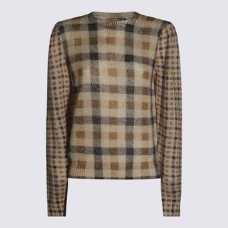 Twinset Multicolor Check Knitwear