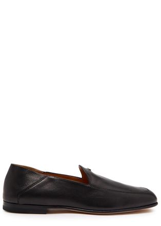 Tod's Cuoio 25M Leather Loafers - Black - 38 (IT38/ UK5)