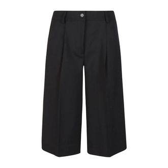 P.A.R.O.S.H. Stretch Wool Black Pantalone - Dames - Korte Broeken - Zwart - XS - Wol - Korte Broeken