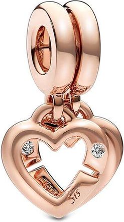 Pandora Moments 14K Rose Gold Plated Cz Dangle Charm