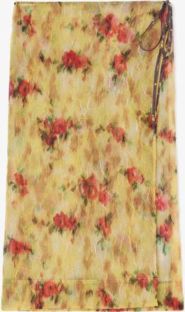 Ganni Skirt in Color-Block Patchwork - Size 10/12 Aurora