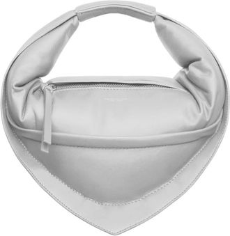 Federico Cina Midi Tortellino Tas - Dames - Handtassen - Grijs - ONE Size - Katoen - Tassen