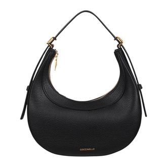 Coccinelle Whisper Mini Tas - Dames - Schoudertassen - Zwart - ONE Size - Leer - Tassen