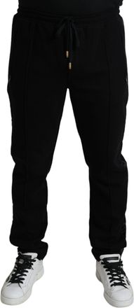 Dolce & Gabbana Black Cotton Skinny Jogger SweatMens Mens Pants