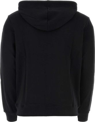 A.P.C. Mens Standard Hoodie Black Cotton Sweater