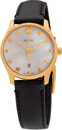 Gucci G-Timeless Mother of Pearl Dial Ladies Watch YA126589