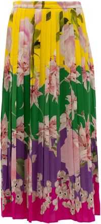 Valentino Garavani Plated Floral Womens Skirt