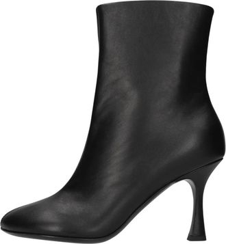 3Juin Justine 080 Nina Romanero - Dames - Laarzen met Hak - Zwart - 40 EU - Leer - Schoenen
