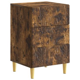 vidaXL Mesita De Noche Roble Ahumado 43 X 39,5 X 66,5 Cm Vidaxl
