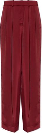 Michael Kors Pantaloni a Palazzo in Raso - - Trousers - Donna - Rosso - S