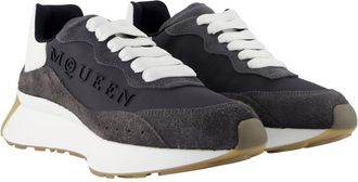 Alexander McQueen Mens Sprint Runner Sneaker Multicolor Calfskin