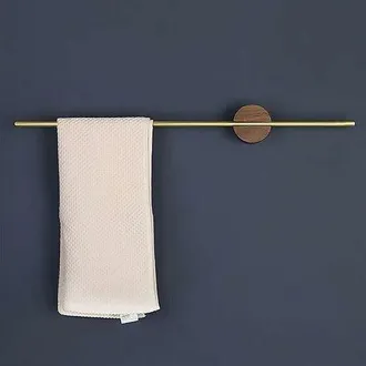 OEM Toallero De Pared, Soporte Para Toallas De Ba&ntilde;o En Nogal, 40 Cm, Soporte Autoadhesivo Para Toallas, Soporte Para Pa&ntilde;os De Cocina