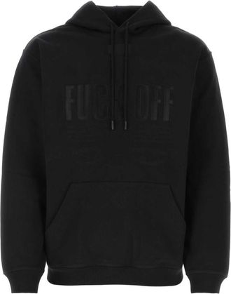 VTMNTS Black Embroidered Logo Sweatshirt