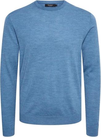 Matinique Round-neck Truien - Heren - Ronde hals truien - Blauw - 2XL - Wol - Truien & Vesten