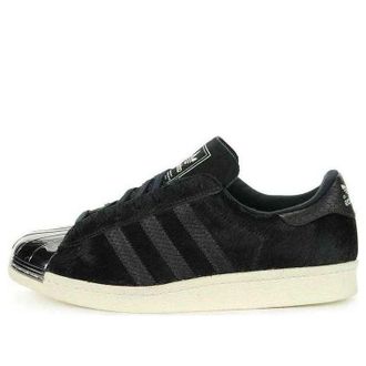 adidas Original Superstar 80s Metal Toe Pony Hair Black B26314