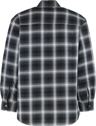 Our Legacy Mens Check Cotton Shirt Black
