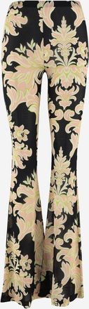 Etro Black Printed Pants