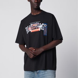 Balenciaga T-shirt Bumper Stickers in cotone nera