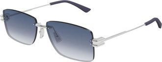 Bottega Veneta Bv1126s-005silver-silver-blue