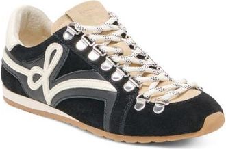 Dolce Vita Deacon Sneaker in Black/white Suede at Nordstrom, Size 9.5