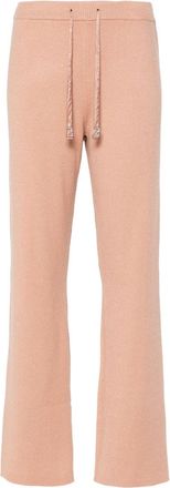 Liu Jo ribbed-knit trousers - women - Polyamide/Viscose/Polyamide - M - Orange