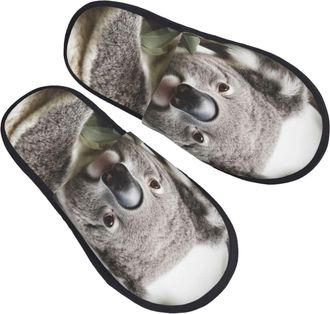 Generic Slippers Koala Lightweight Cotton Slippers Faux Fur Shoes For Big Kid Bedroom Adult M