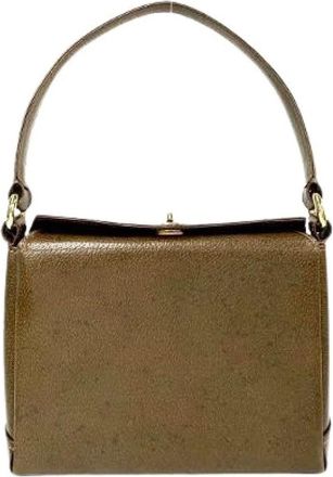 Gucci Pre-owned Handbags, female, Brown, Size: ONE SIZE Pre-owned Vintage Handbag