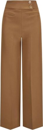 Nicowa Dames, Broeken, Bruin, Maat: XS