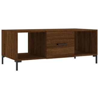 vidaXL Vidaxl - Mesa De Centro Madera Contrachapada Roble Marr&oacute;n 102x50x40 Cm