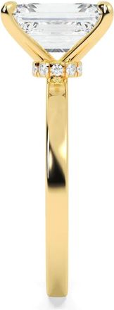 Tilla 14K yellow gold solitaire ring - women - 14kt Yellow Gold/Lab Grown Diamond - 4