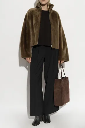 Arma Short Double-sided Sheepskin Coat Indy, Womens, Brown