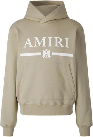 Amiri Mens Amiri MA Bar Logo Beige Hoodie - Tan - Size: 36