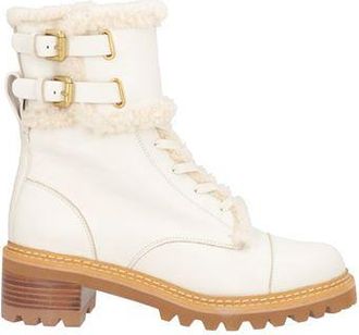 See By Chlo&eacute; TEXAN CALF 999 BLACK+SHEALING 123 IVORY