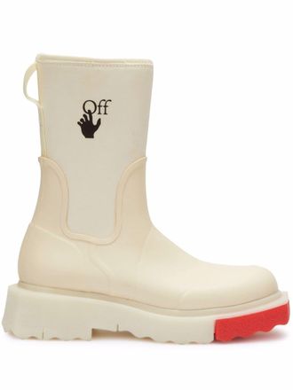 Off-white Stivali Chelsea con stampa - Toni neutri