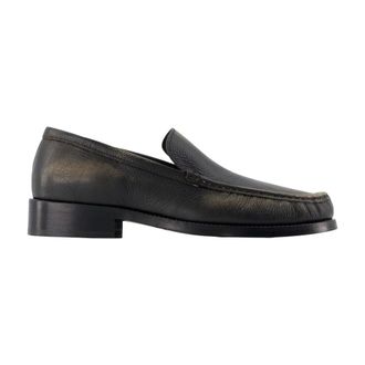 Acne Studios Loafers, male, Black, Size: 11 US Stitched Leather Loafers