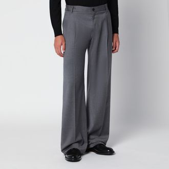 Dolce & Gabbana Pantaloni grigi in flanella
