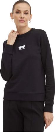 Karl Lagerfeld Dames, Sweatshirts & Hoodies, Zwart, Maat: XS Katoen