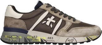 Premiata Lander 7704 - Heren - Sneakers - Bruin - 44 EU - Leer - Schoenen
