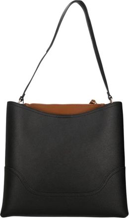 Twinset Saffiano-Effect Bucket Bag - Dames - Schoudertassen - Zwart - ONE Size - Leer - Tassen
