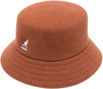 Kangol Cappello bucket Lahinch con logo - Marrone