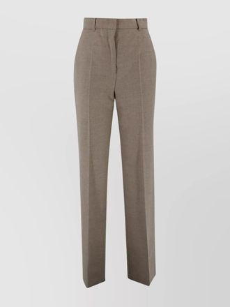 Max Mara high-rise straight-leg wool tailored trousers