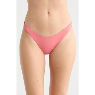 O'Neill Rockley Saltwater Solids Bikini Bottoms in Shell Pink at Nordstrom, Size X-Small