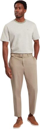 Ted Baker Heren Heren Gestreept T-Shirt (Midden Groen)
