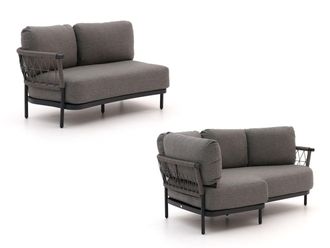 Bellagio la vita attrattiva Bellagio Calizzano lounge tuinbank 2-zits 168cm incl. hoekelement + linkerarm 3-zits 214cm